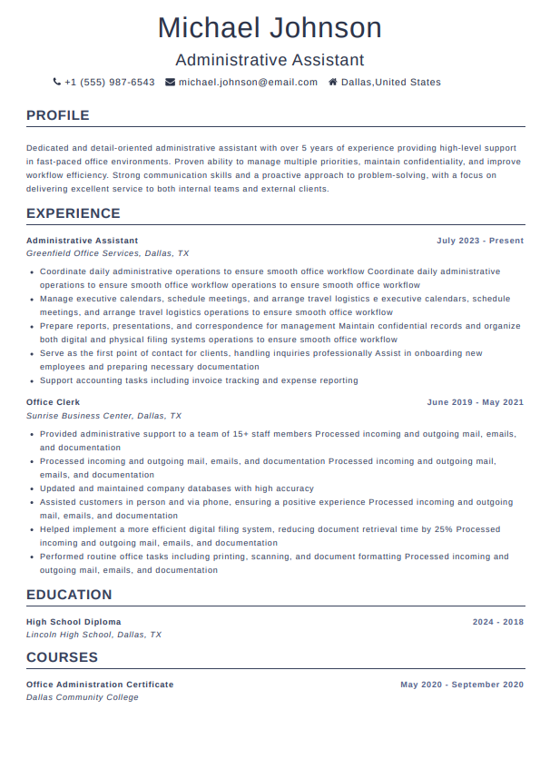 Resume Preview